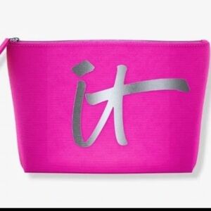 IT Cosmetics Pink Makeup Pouch Bag